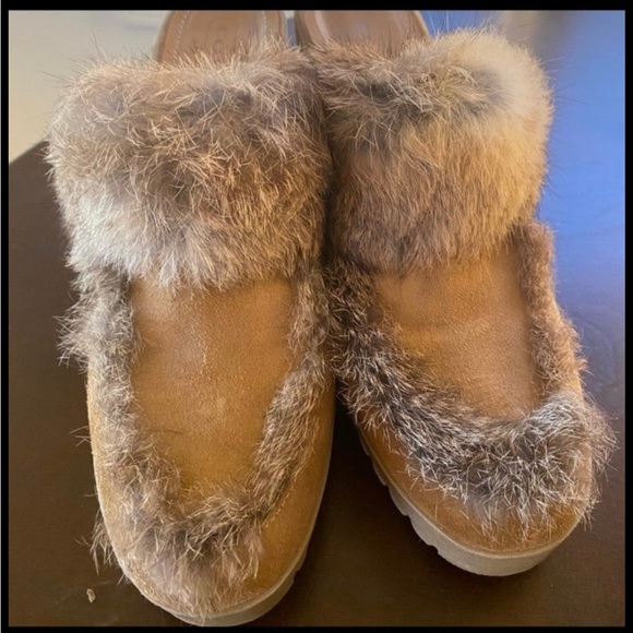COACH Genuine Fur Wedges - Picture 2 of 6
